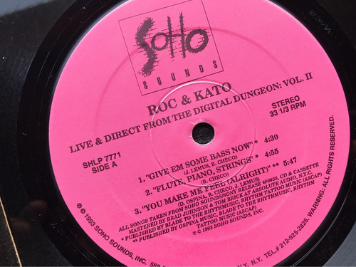 Disco Vinilo Roc & Kato / Live And Direct From Le Digital (Usado)