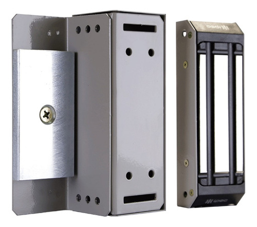 Fech Eletroimã Ipec M150- Fonte 5a C/ Timer Bateria Botoeira Cor Cinza