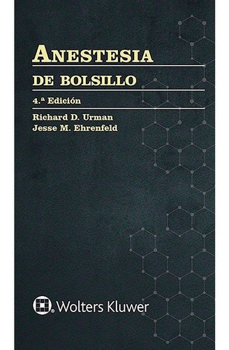 Libro Anestesia De Bolsillo  4° Ed.