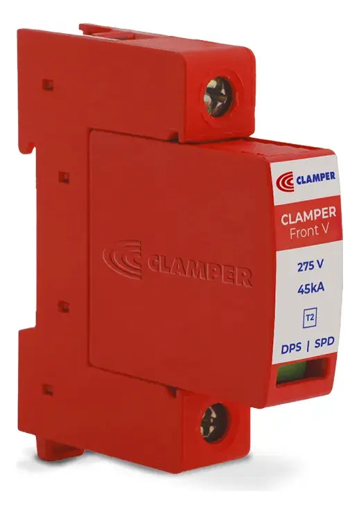Protetor Contra Surto DPS Anti Raio CLAMPER 275V - 45kA Front V Mini