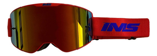 Óculos Ims Extreme Motocross Trilha Enduro Vermelho / Azul