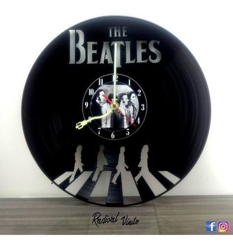 Reloj De Vinilo The Beatles Regalos Decoracion