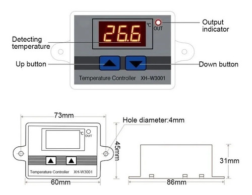 Termostato W3001 110v 220v Chocadeira Controlador Bivolt