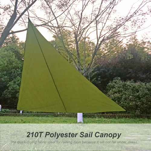 Toldo De Vela Rain Fly De 10 Pies, Resistente, Con Forma Tri