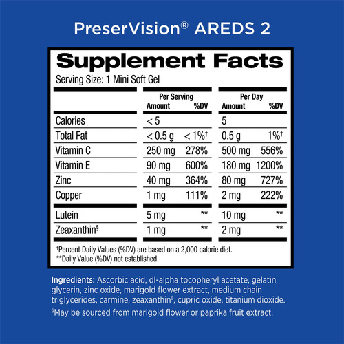 Preservision Areds 2 - Vitamina Para Los Ojos 130 Ct