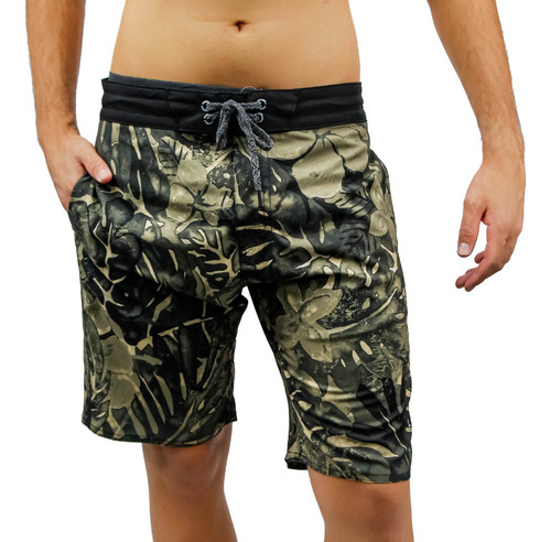 Bermuda Praia Boardshort Flor Terra