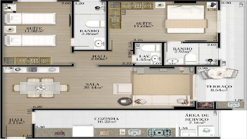 Imagem 29 de 30 de Apartamento Com 2 Dorms, Guilhermina, Praia Grande - R$ 401 Mil, Cod: 156 - V156