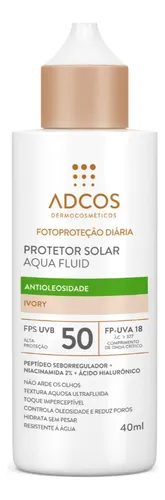 Adcos Protetor Solar Aqua Fluid Fps 50 Ivory 40ml