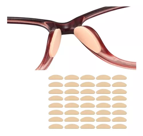 Almohadilla adhesiva antideslizante para la nariz almohadillas nasales de  media luna para gafas de gafas de anteojos