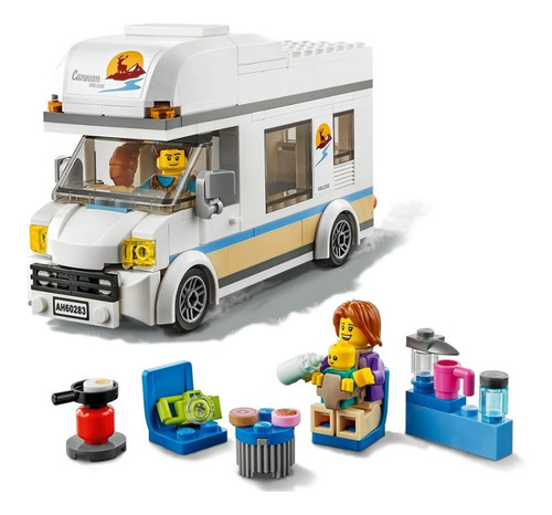 Imagen 4 de 5 de Lego® City - Autocaravana De Vacaciones (60283)