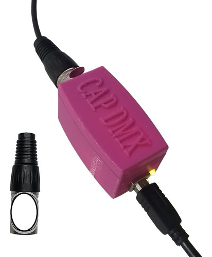 Combo Interface Usb Dmx 512 Rosa + Terminador Dmx 120