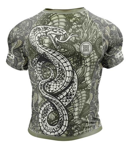 Rashguard Manga Curta Jiu Jitsu Luta No Gi Nikkyo Cobra