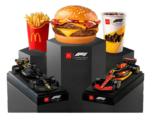 Miniatura Carro Formula 1 Mc Donalds F1 O Filme 1/43 Set 2un
