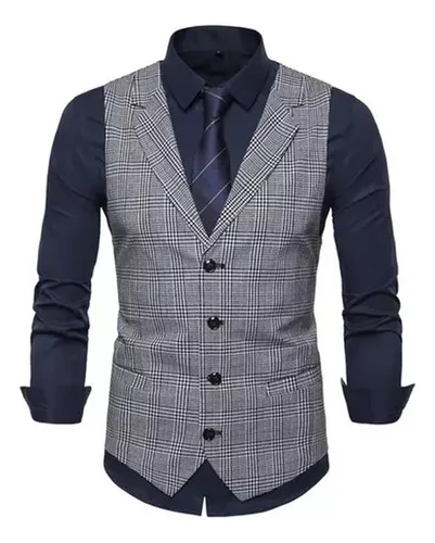 Chaleco traje hombre cuadros new arrivals