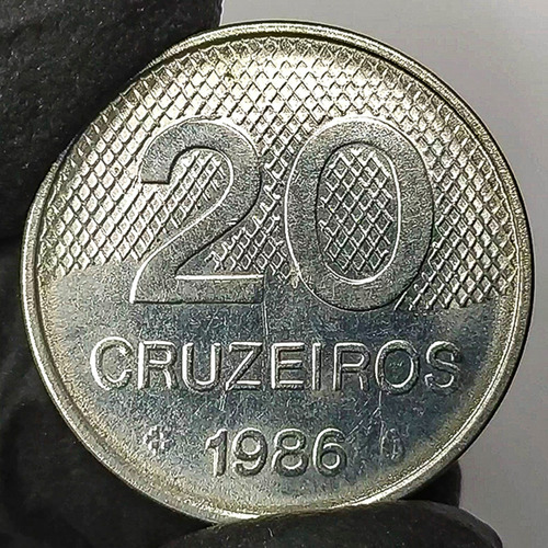 Brasil 20 Cruzeiros 1986 Moneda Antigua