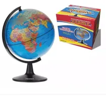 Comprar Globo Terraqueo 32 Cm Diametro Uso Escolar Base Negro Globo Azul