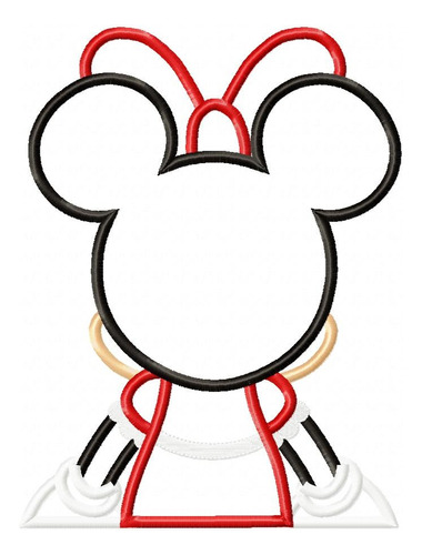 Matriz Para Bordados Maquina Minnie Mouse En Su Espalda 4722