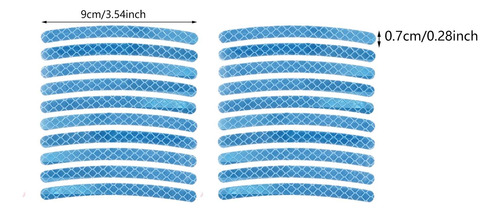 4 X 20 Pegatinas Reflectantes Para Bujes De Ruedas De Coche,