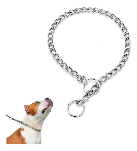 Collar Cadena Castigo De Acero Para Perro Mediana Adir 1862 Tamaño Del Collar 50cms