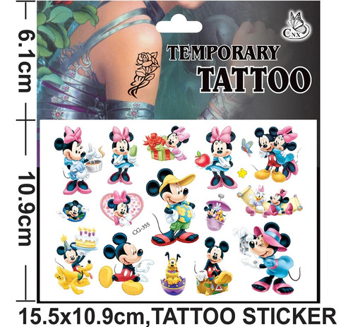 Disney-tatuaje Temporal Falso De Mickey Mouse For Children P