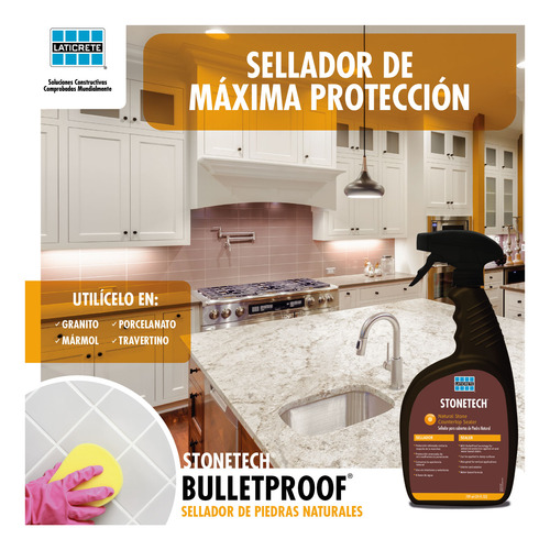 Stonetech Limpiador Y Sellador Countertop Piedra Nat 709 Ml