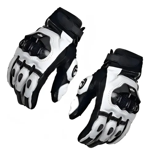 Guantes De Cuero Para Motocicletas Impermeables Con Función — foto 1