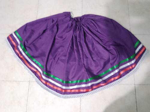 Pollera Violeta Tarantela Niña