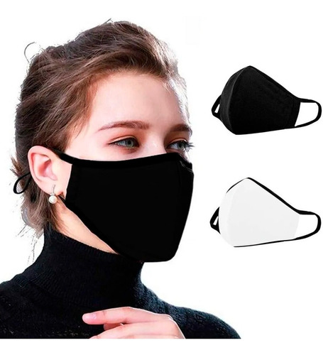 Kit 6 Máscara De Proteção Tecido Duplo Lavável Reutilizável