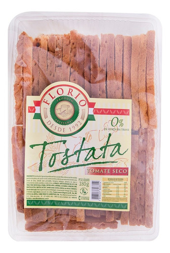 Torrada Tostata de Tomate Seco Florio 180g