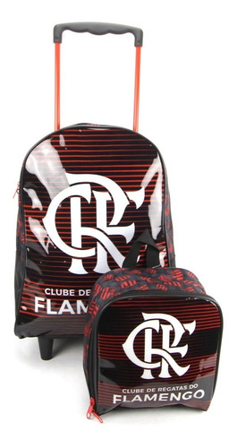 Mochila De Rodinha Flamengo E Lancheira Térmica Xeryus 10990