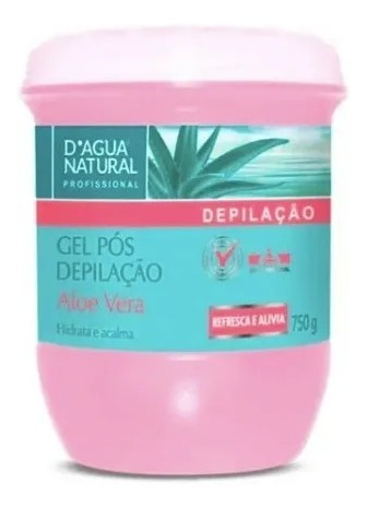 Gel Pós Depilação Aloe Vera 750g Dagua Natural