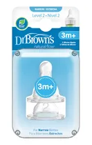 Comprar Mamila Dr Browns Para Teteros Angostos, Nivel 2 Para 3m+ 