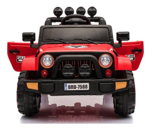 Carrinho Elétrico Infantil Jipe Vermelho 2 Motores Potente