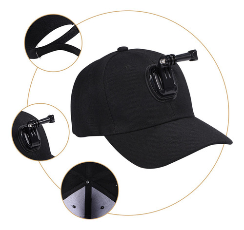 Gorra De Béisbol Para Cámara Puluz J Hook, Hebilla, Soporte