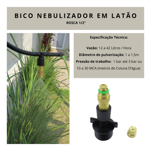 Boquilla De Riego Nebulizadora De Latón For Tubería De Pvc,