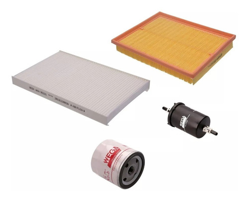 Kit 4 Filtros Para Fiat Idea 1,8 8v 110cv +elaion F50x4l