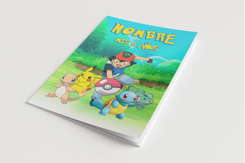 Libro Imprimible Colorear Pokémon Editable