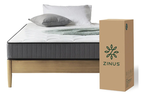 Colchón 2 Plazas Long Zinus Pocket Cloud 150x200x20cm Color Blanco
