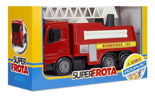 Brinquedo Caminhão Superfrota Bombeiro Infantil - Poliplac