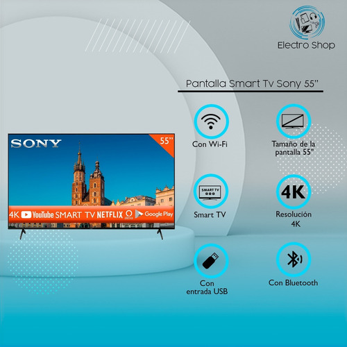 Smart Tv Sony 55 Led 4k 120h Android Alexa Google Kd-55x80ck