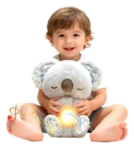 Juguete De Peluche Con Música Y Luces, Regalo Para Niños Grey Juguete De Peluche Con Música Y Luces, Regalo Para Niños Grey