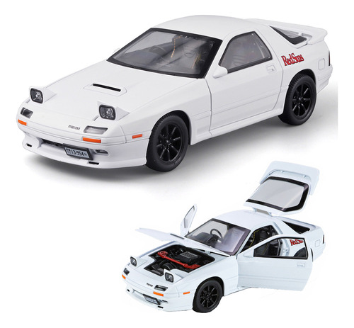 Mazda Rx7 Fc Miniatura Metal Coche Con Luces Y Sonido 1/24 .