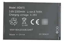 Comprar Bateria Pila Router Zte Wd670 WiPod De 2300mah