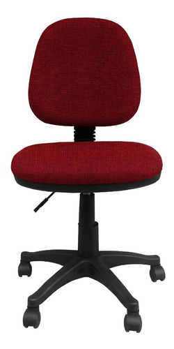 Silla Escritorio Lizza Platinum Media Rojo Tomate