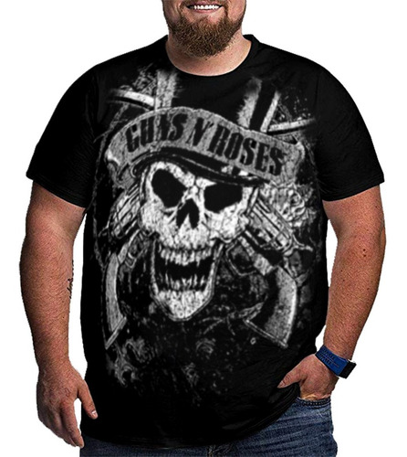 Imagem 1 de 10 de Camisa,camisetas De Rock Variados Mod Plus Size Frete Grátis