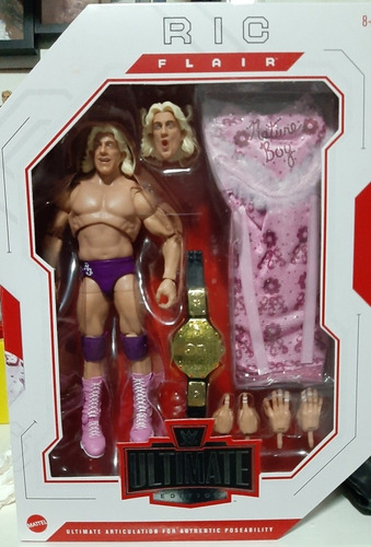 Imagen 10 de 10 de Figura Ric Flair Wwe Mattel Ultimate Edition Elite Lucha Lib