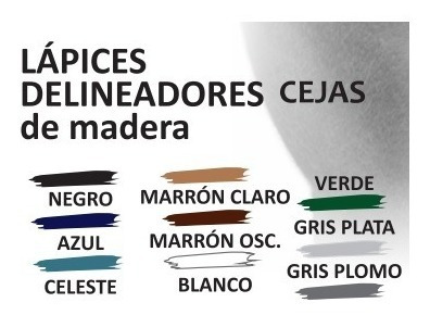 Imagen 5 de 10 de Lapiz Delineador Para Ojos De Madera Gama X 3 Unidades