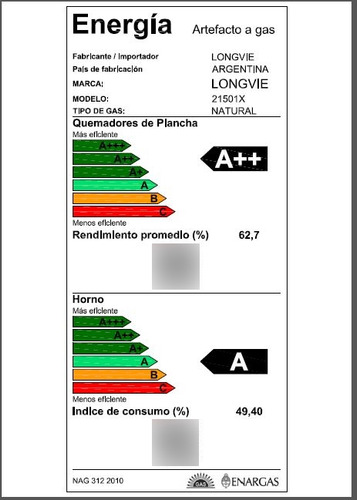Imagen 8 de 11 de Cocina A Gas Longvie 21501x 56cm Inox Grill Eléctrico