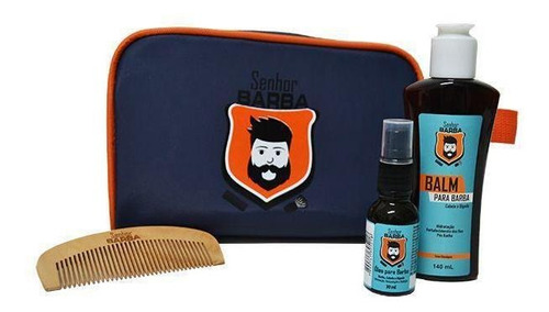 Kit Necessaire, Balm, Óleo, Pente - Senhor Barba