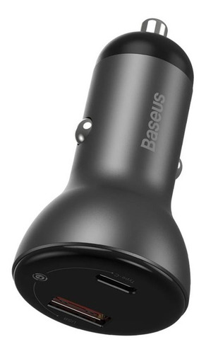 Imagen 3 de 7 de Cargador De Auto Digital Pps Dual 45w + Cable Usb C - Baseus